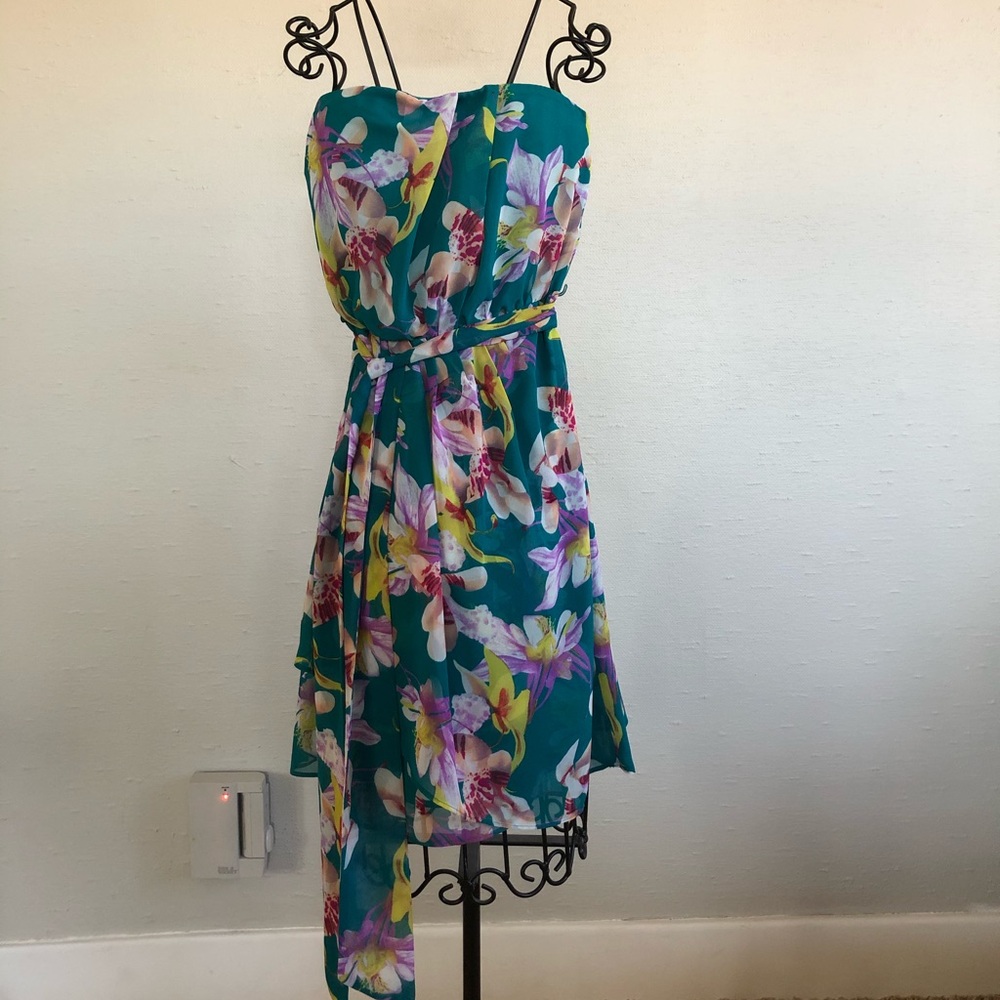 Express Floral Off Shoulder Dress